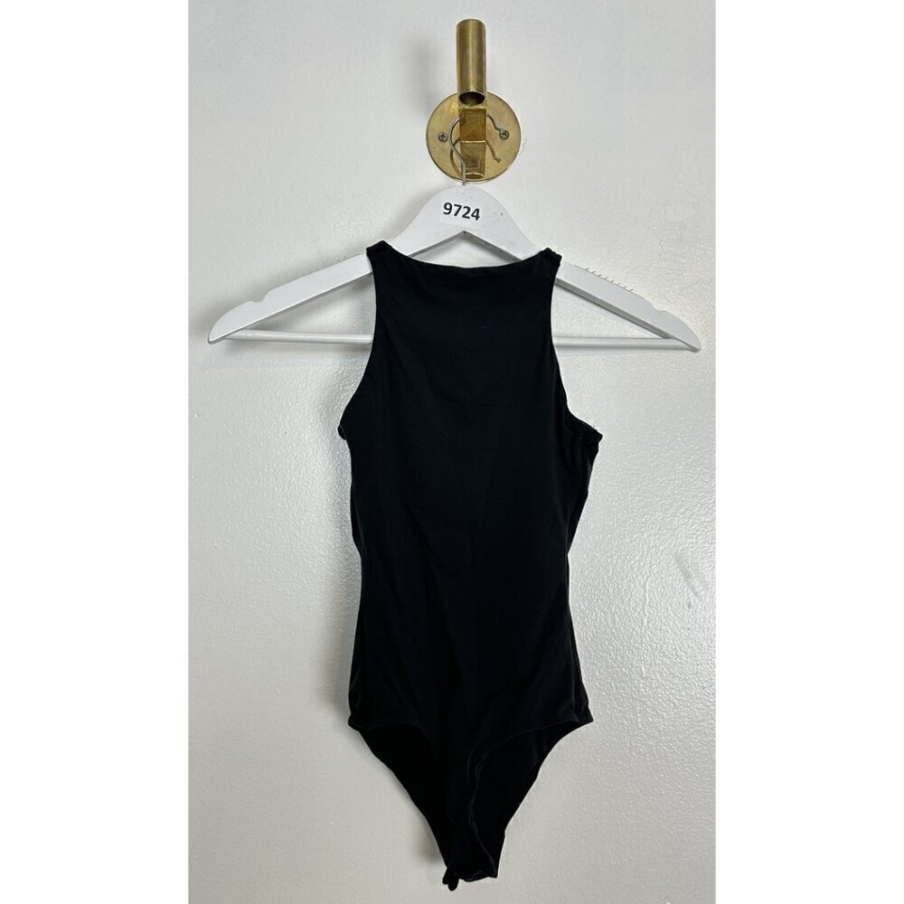 SKIMS Fits Everybody High Neck Bodysuit in Onyx Black Size XX-Small - Picture 7 of 16